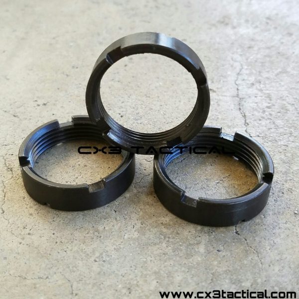 AR15 Castle Nut Lock Nut Ring Pack of 3 Castle Nuts CX3TACTICAL™