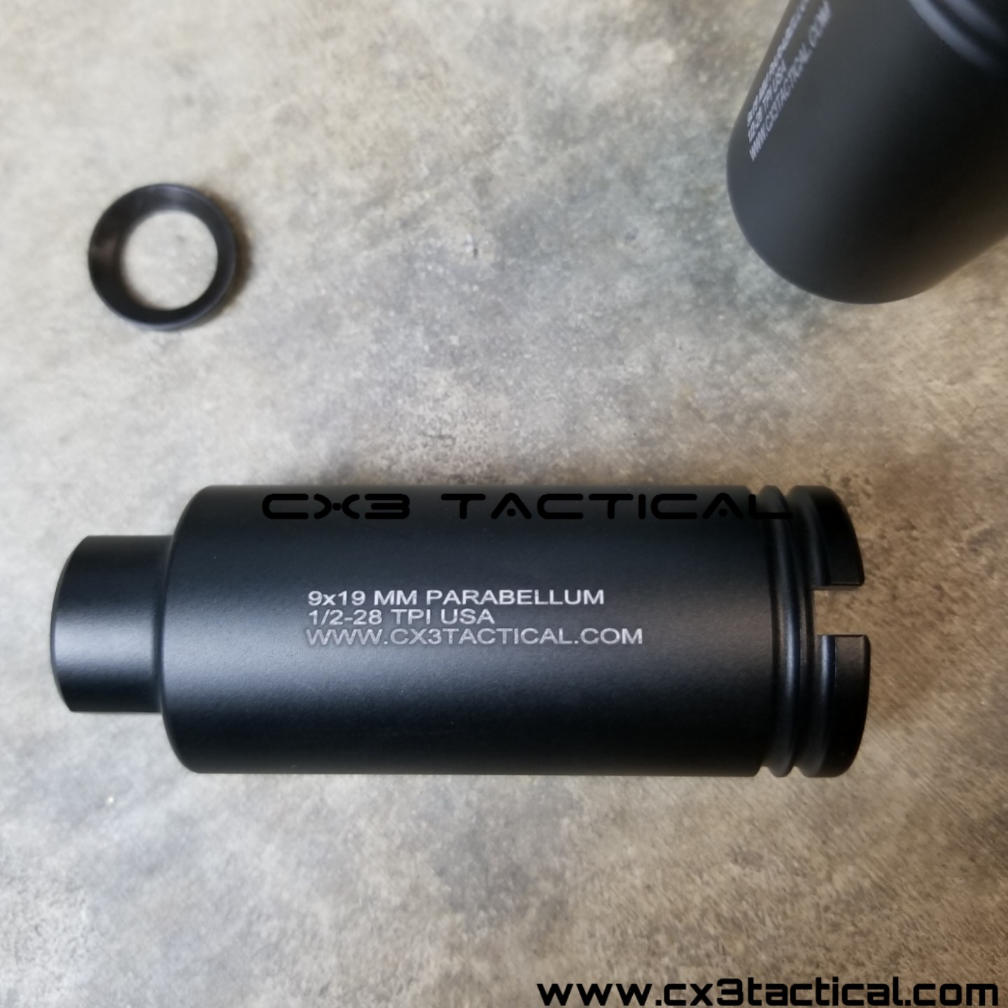 9mm Muzzle Brake Compensator Comp Flash Can 9 mm 1/2-28 TPI 1/2x28