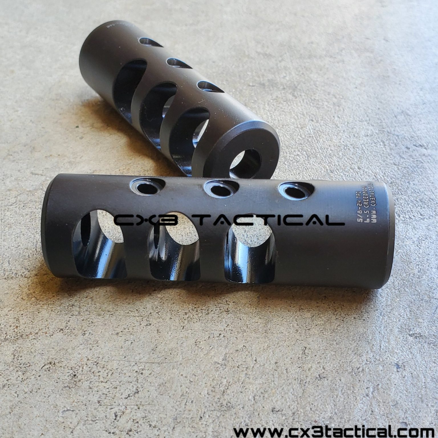 6.5 Creedmoor Muzzle Brake Compensator 5/824 TPI Crush Washer 5/8x24