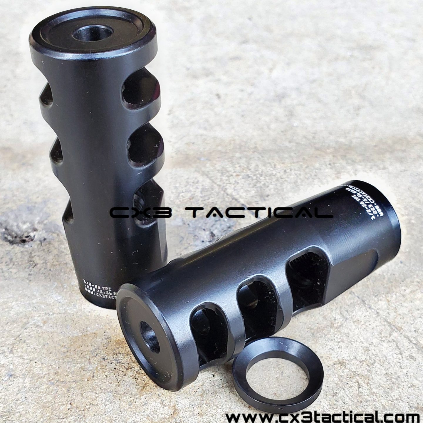 .223 5.56 Competition Muzzle Brake Compensator Crown Comp 1/2-28 TPI 1 ...