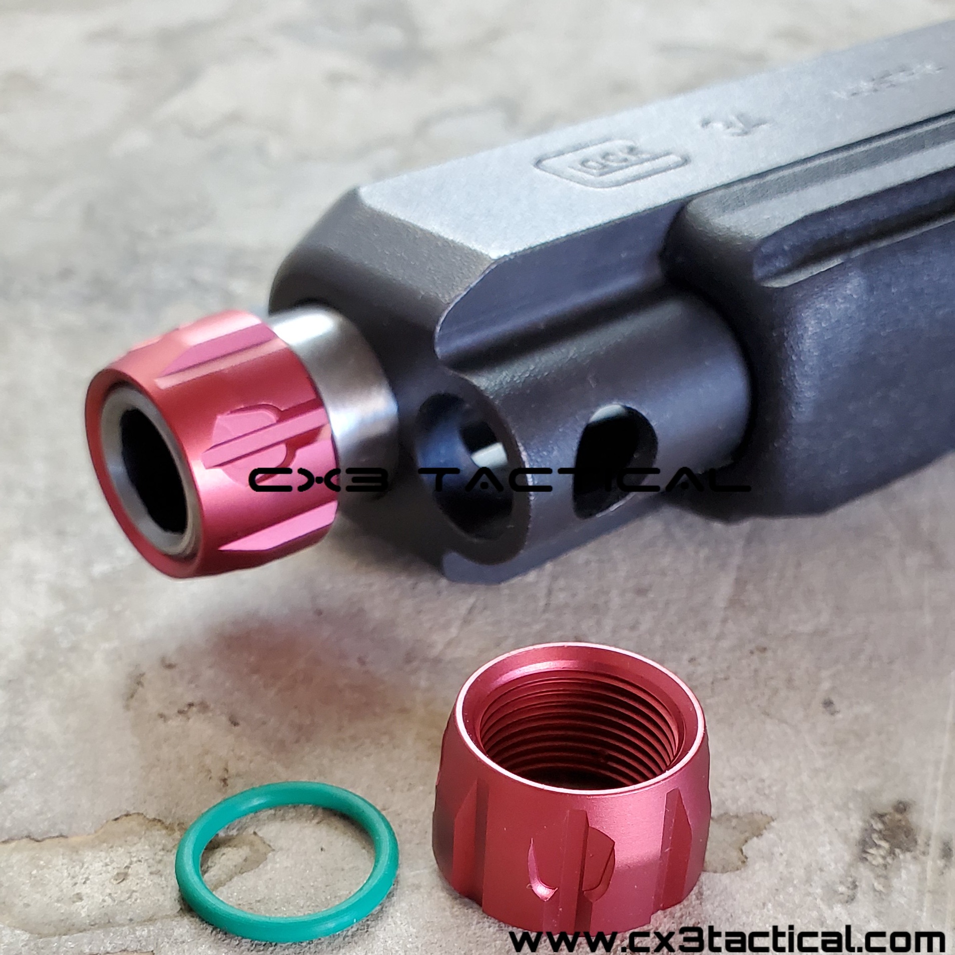 Glock 1/2-28 9mm Thread Protector Titanium Nitride CZ HK S&W 