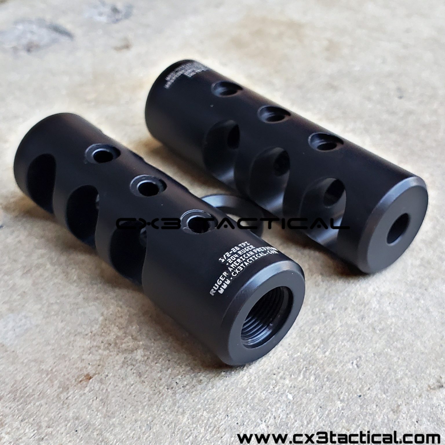 .204 Ruger Muzzle Brake Compensator For Ruger American Predator 1/2-28 ...