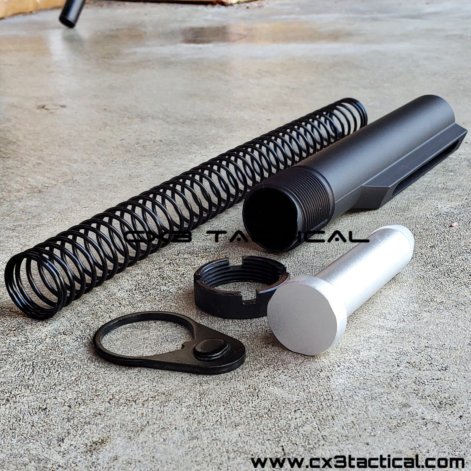 AR15 Milspec Buffer Tube Kit Complete T66061 6 Position CX3TACTICAL™