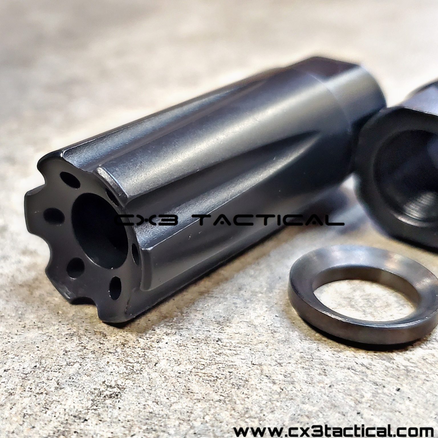 .17 HMR Linear Compensator Muzzle Brake 1/228 TPI Smooth Finish .17HMR