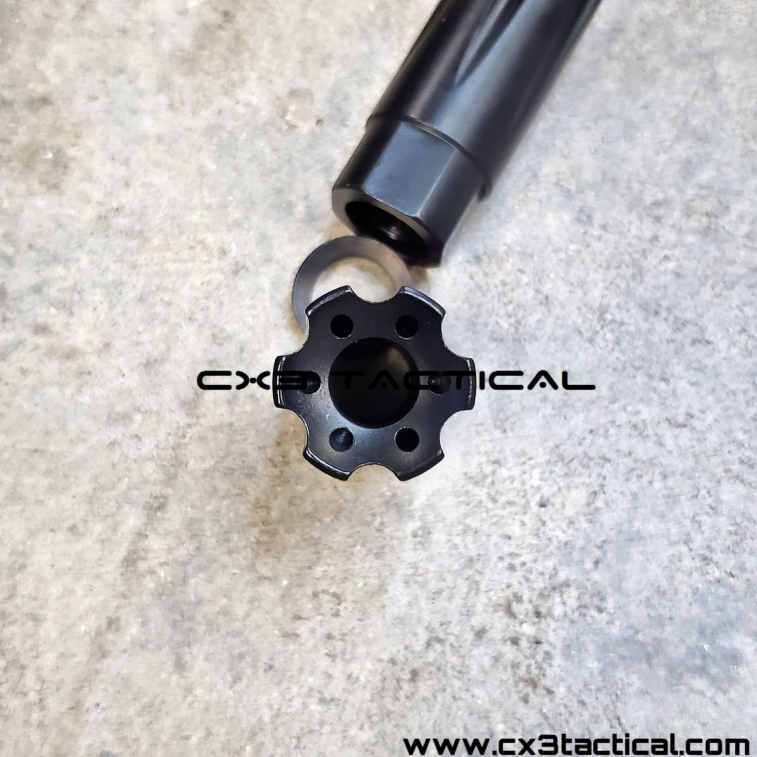 .17 HMR Linear Compensator Muzzle Brake 1/228 TPI Smooth Finish .17HMR