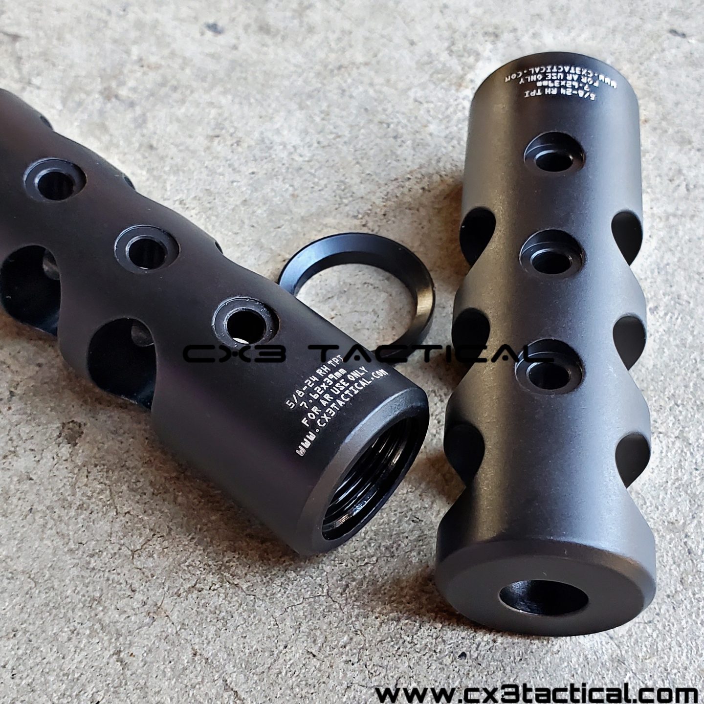 7.62x39 Muzzle Brake Compensator 5/8-24 TPI Crush Washer RIGHT HAND ...