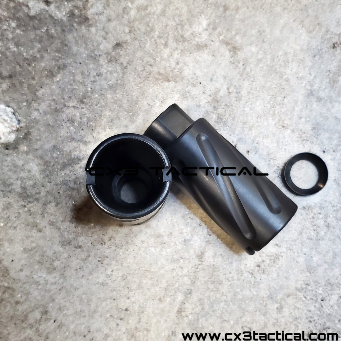 .223 5.56 Linear Compensator Flash Can Spiral Fluted Krinkov Style