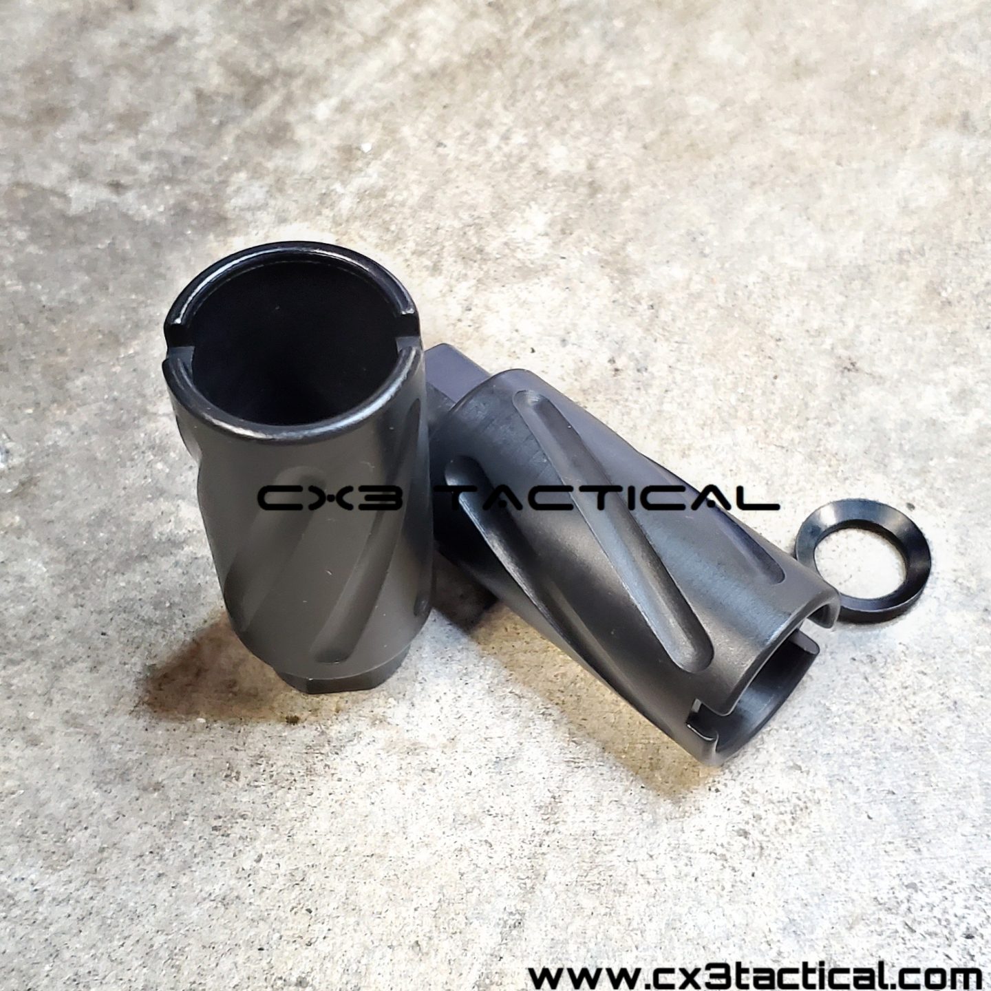 .223 5.56 Linear Compensator Flash Can Spiral Fluted Krinkov Style