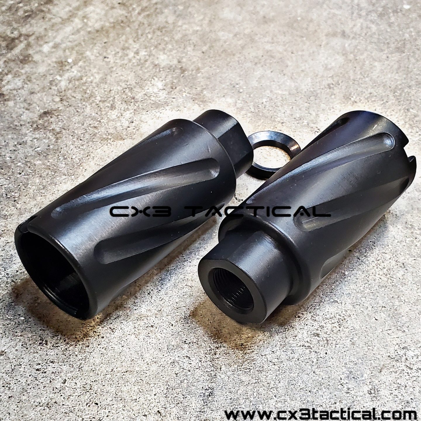 .223 5.56 Linear Compensator Flash Can Spiral Fluted Krinkov Style