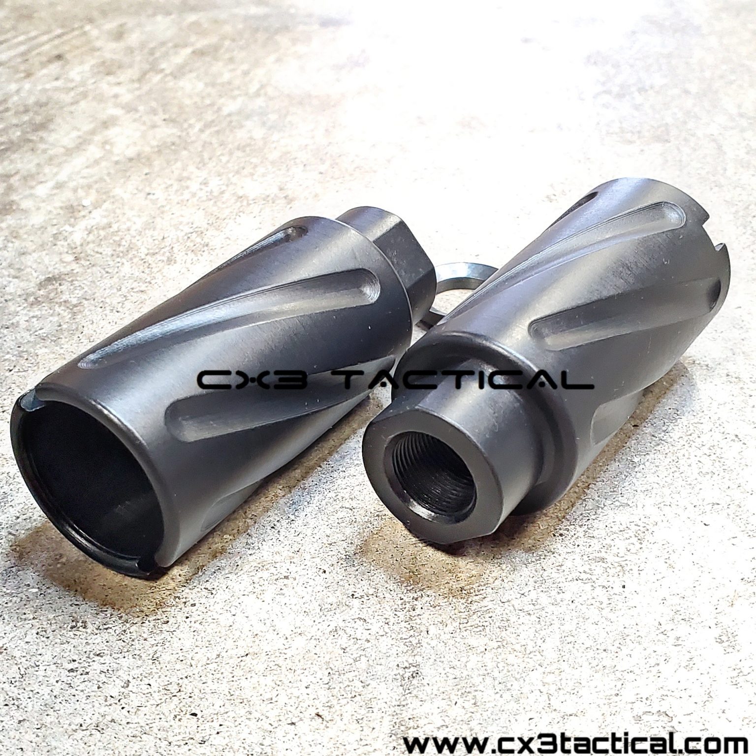 .223 5.56 Linear Compensator Flash Can Spiral Fluted Krinkov Style