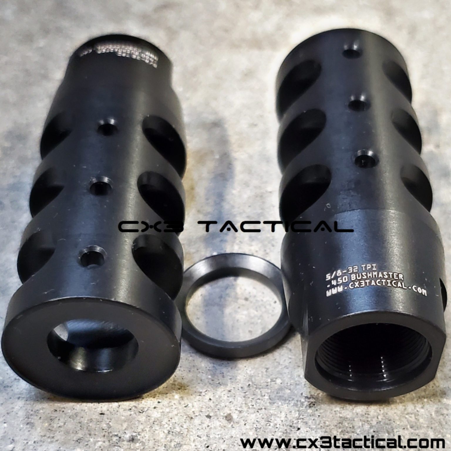 450-bushmaster-muzzle-brake-compensator-5-8-32-tpi-crowned-muzzle