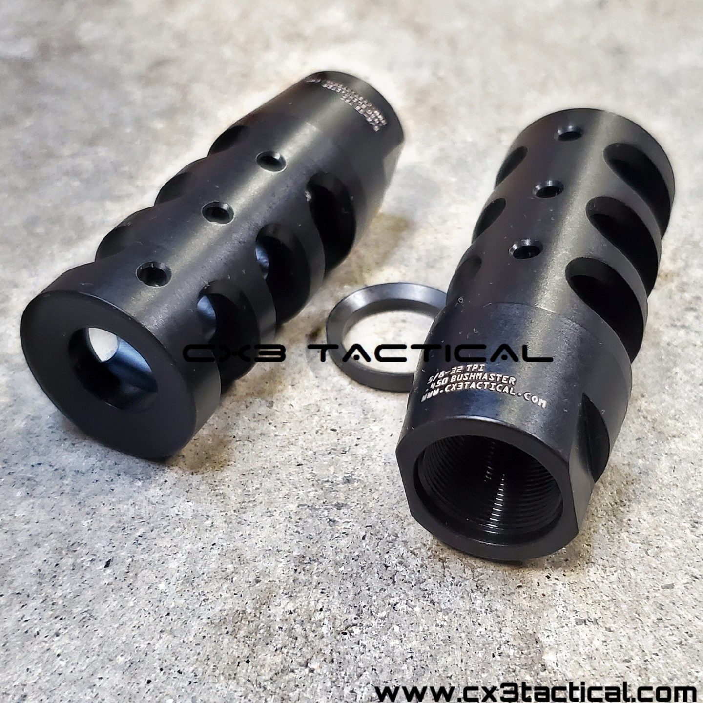  450 Bushmaster Muzzle Brake Compensator 5 8 32 TPI Crowned Muzzle 