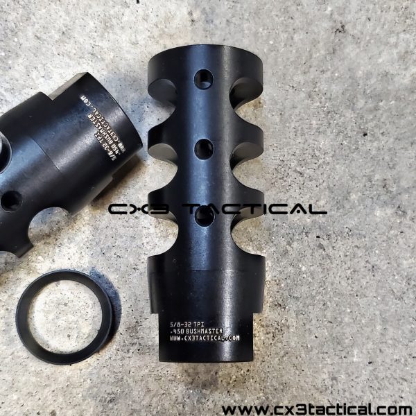 .450 Bushmaster Muzzle Brake Compensator 5/832 TPI Crowned Muzzle