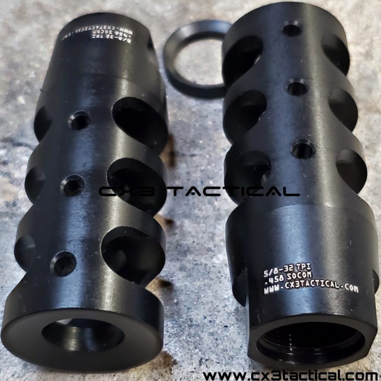 .458 Muzzle Brake Compensator 5/832 TPI Crowned Muzzle Brake