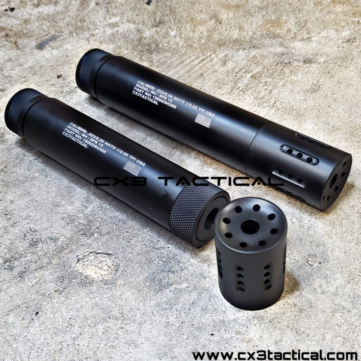 muzzle-brake-linear-compensator-slip-on-shroud-fake-suppressor-can-with