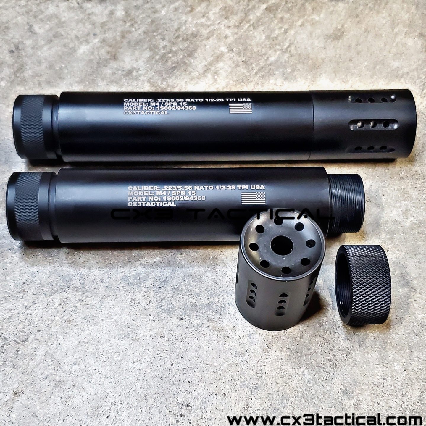 Muzzle Brake Linear Compensator Slip On Shroud Fake Suppressor Can With