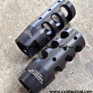 .338 Lapua Magnum Muzzle Brake Compensator 5/8-24 TPI - CX3TACTICAL™