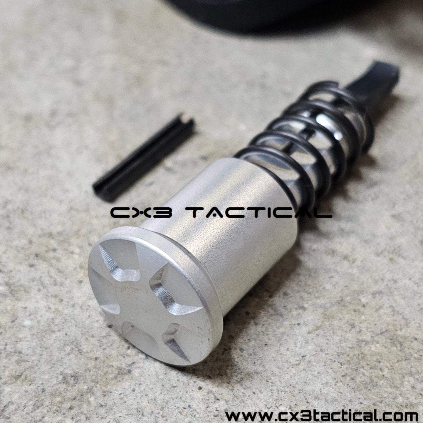 AR15 Forward Assist Assembly T66061 Billet Aluminum Black Anodized